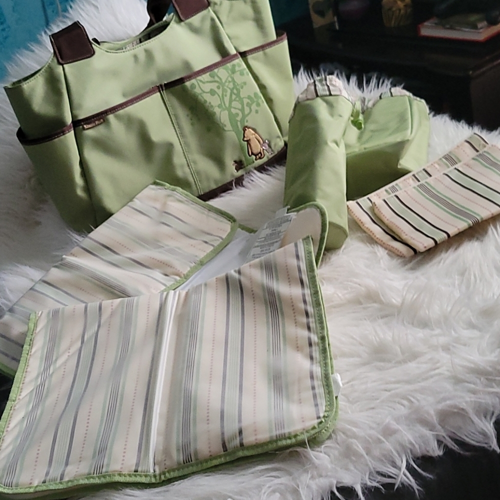 Green Baby Bag Set